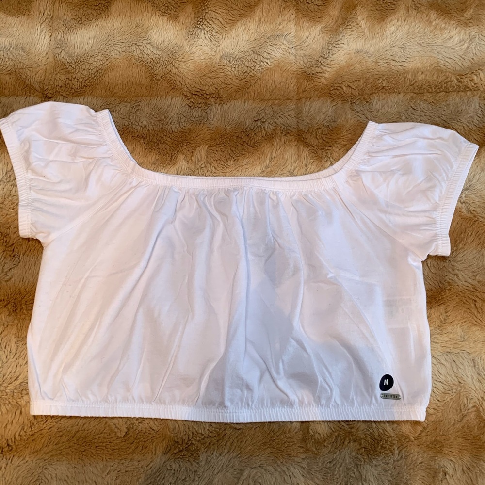 Hollister white crop top - Picture 5 of 7